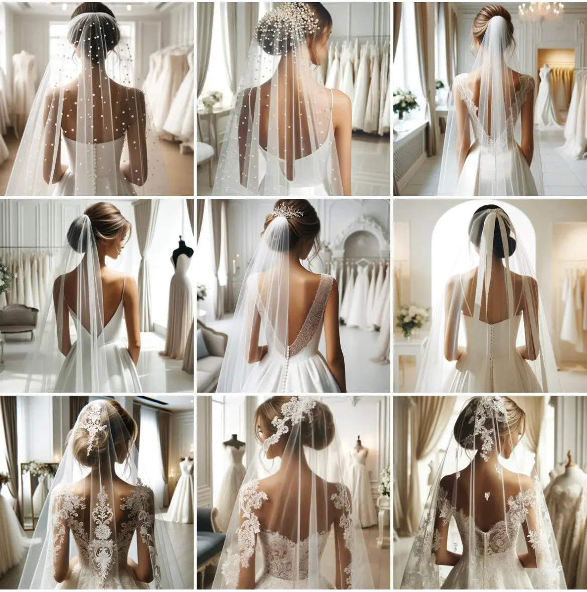 Choose from One of Our Veils or Custom-Make Your Design for The Veil Wedding