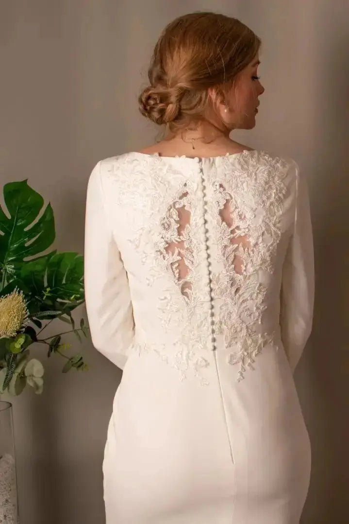 Lace wedding dresses.