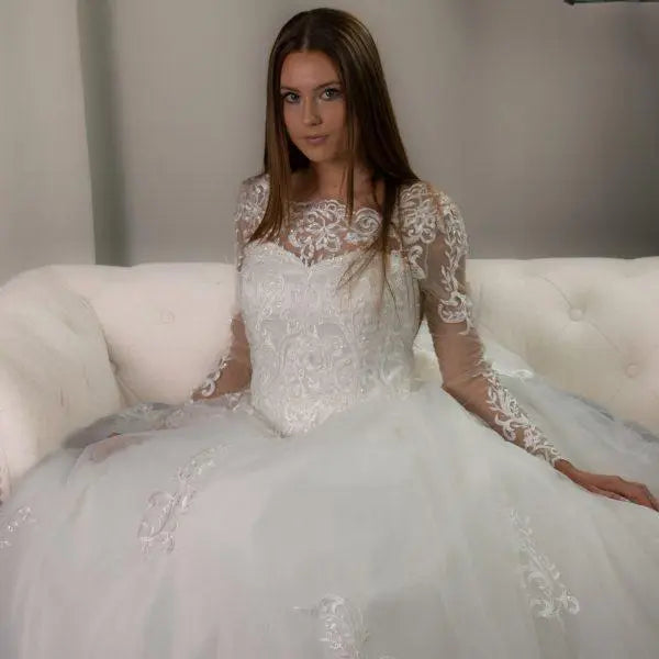 Ellis Lace Ball Gown Wedding Dress