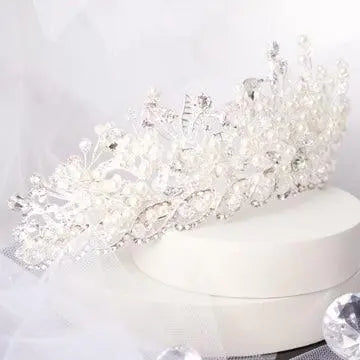 Harlow Tiara, a bold and unique handcrafted bridal accessory, designed to make a statement at any wedding ceremony.