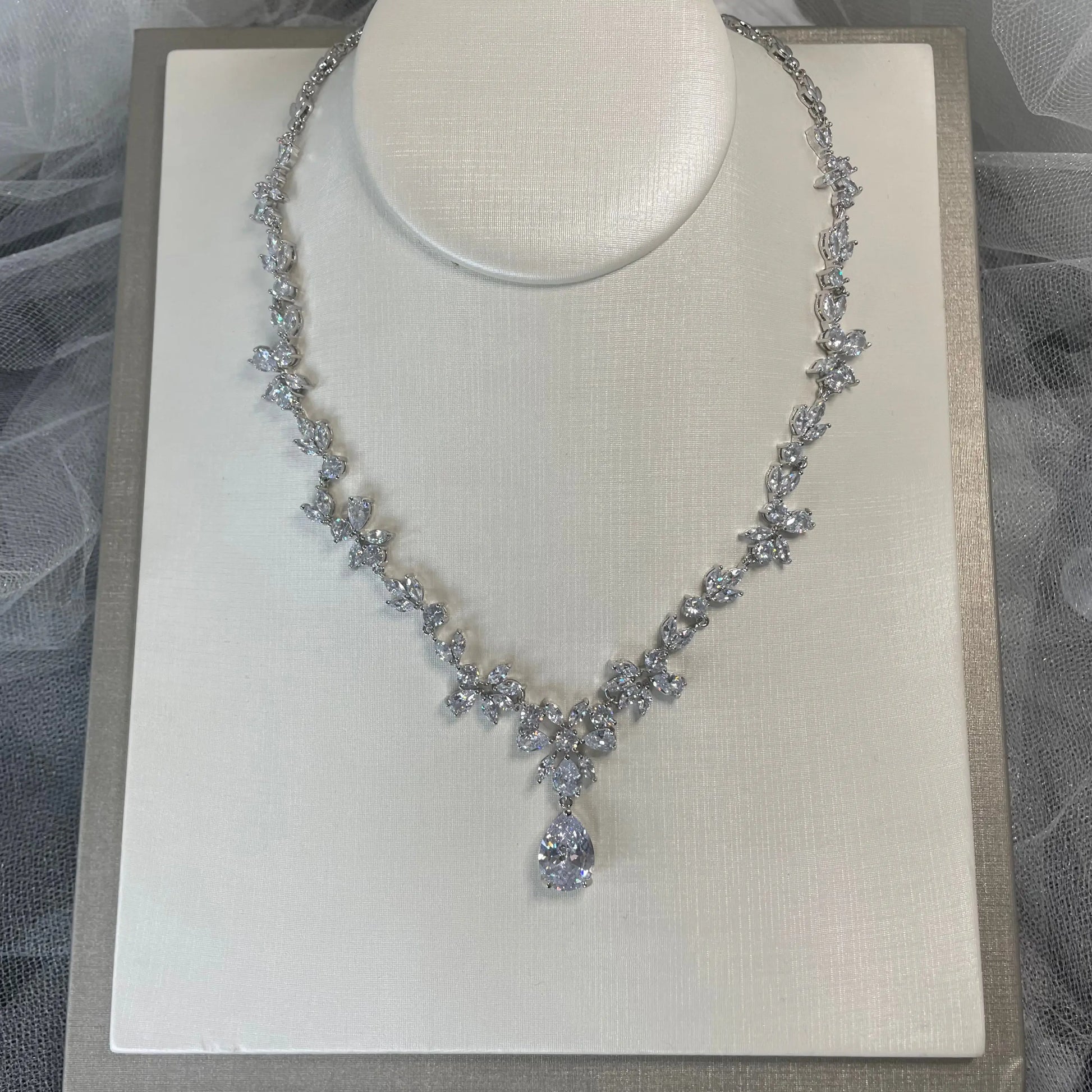Jenna Crystal necklace Divine Bridal