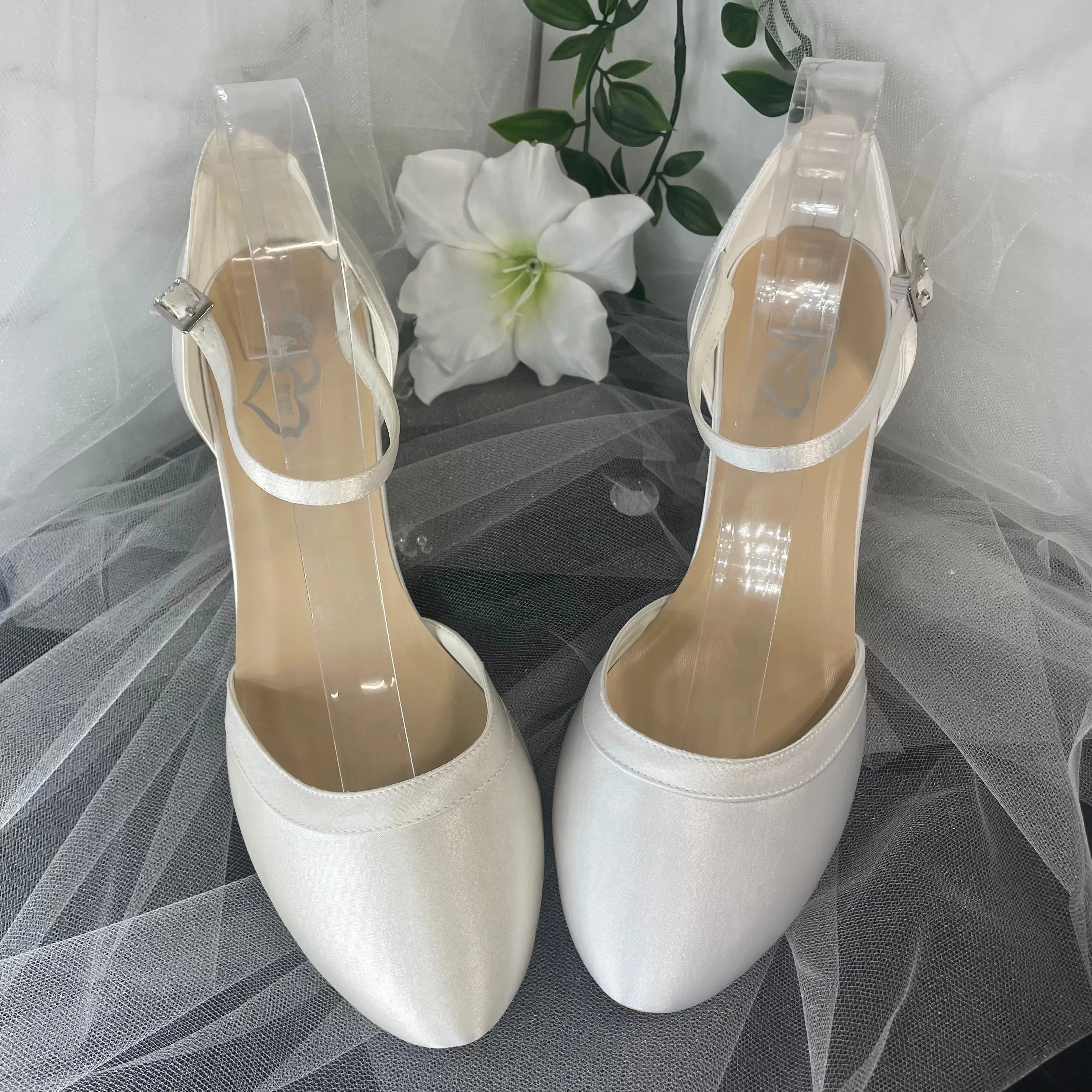 June Closed Toe With Ankle Strap Wedding Bridal Shoe Divinebridal