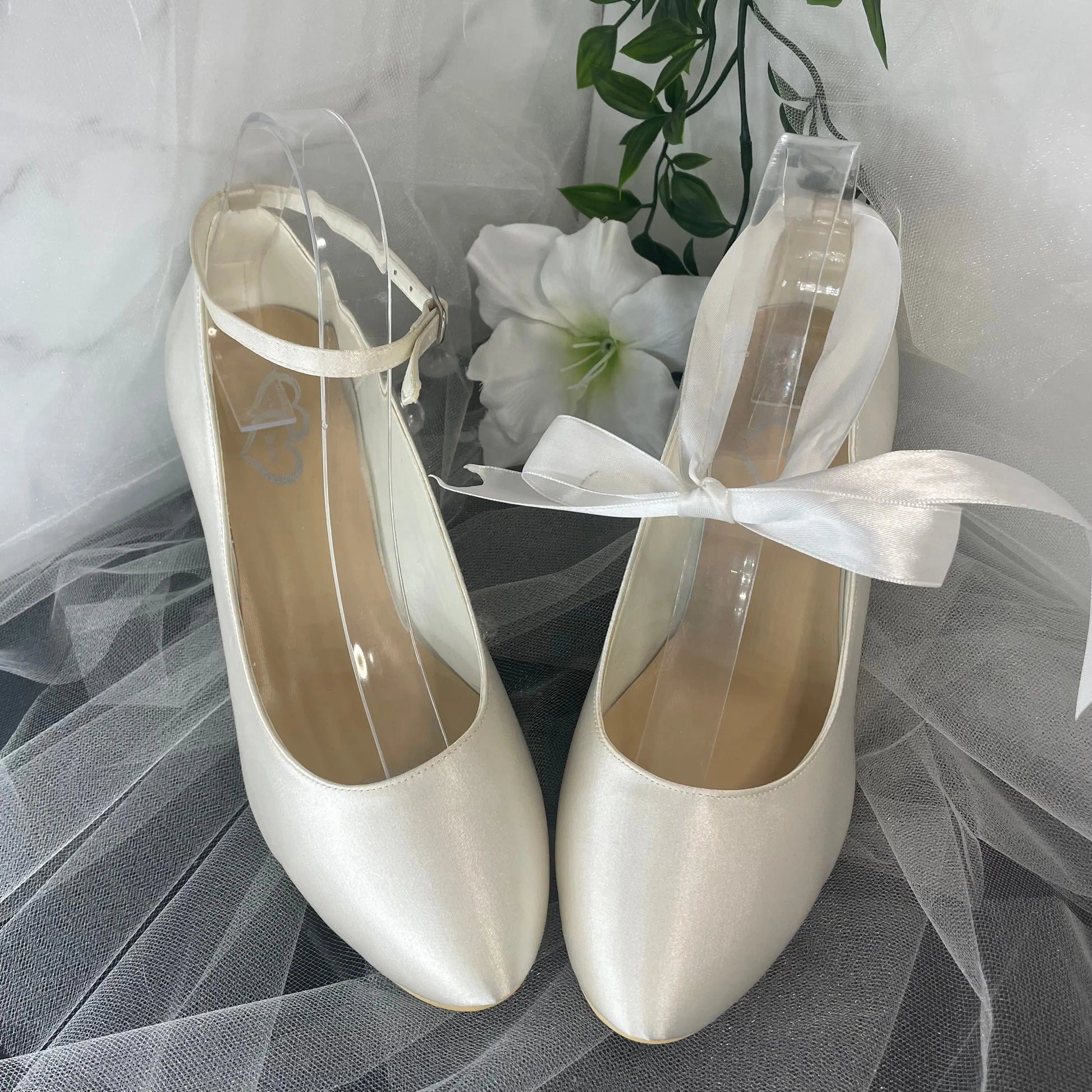 London Ballet Ankle Ribbon Bridal Shoe Divinebridal