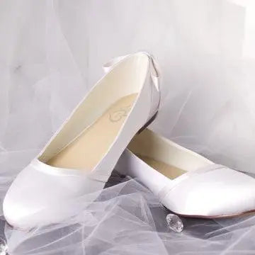 Paige Closed Toe Flats Wedding Bridal Shoe Divinebridal