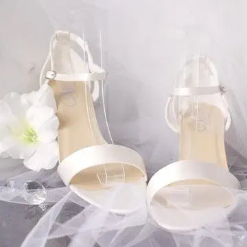 Paula Open Toe Ankle Strap Wedding Bridal Shoe Divine Bridal