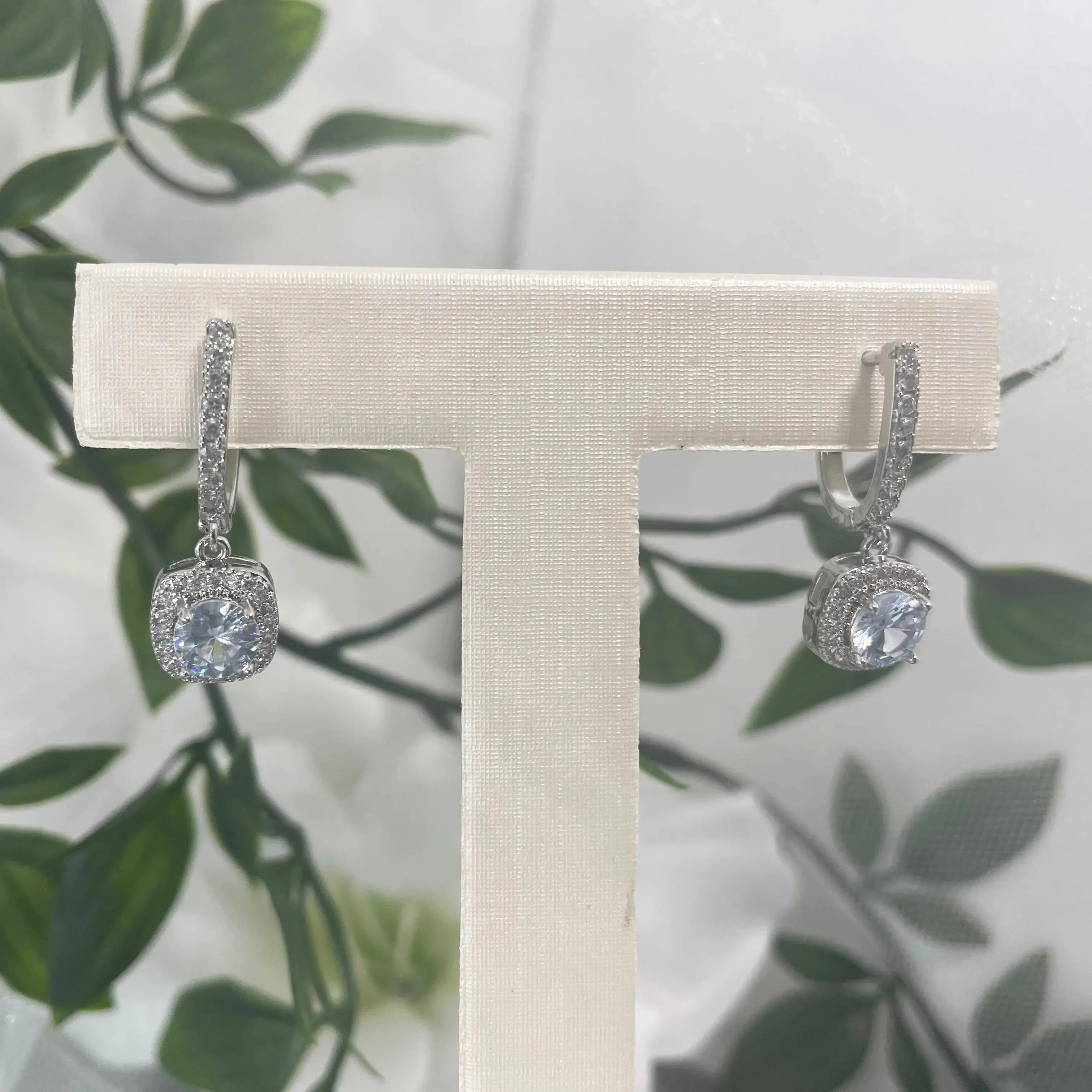 Alana Bridal Crystal Earrings - Divine Bridal