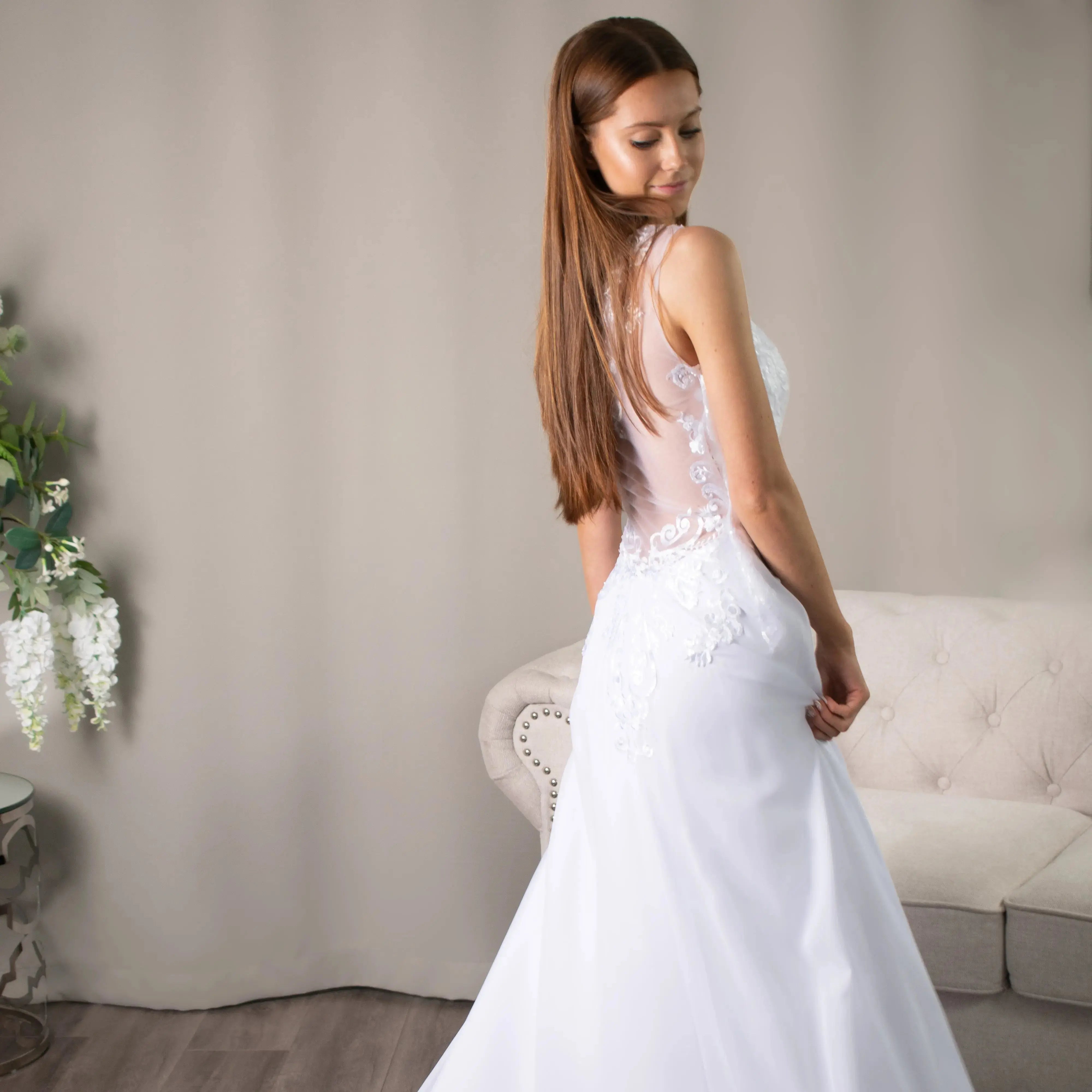 Cleo Lace Deb Dress - Elegant Debutante Gown by Divine Bridal - Divine Bridal