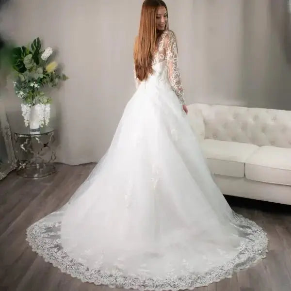 Ellis: Enchanting Lace Ball Gown - Divine Bridal