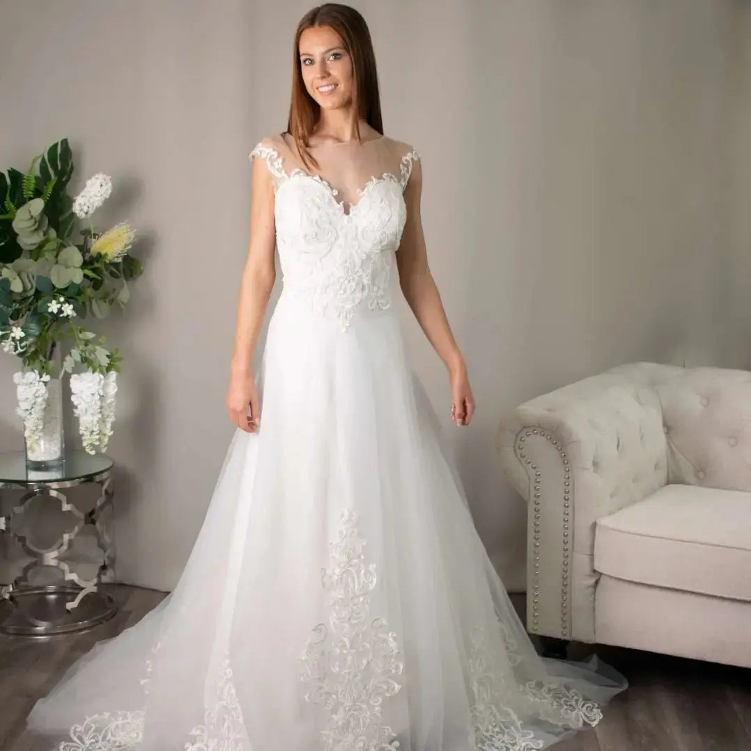 Kayce Lace Wedding Dress - Divine Bridal