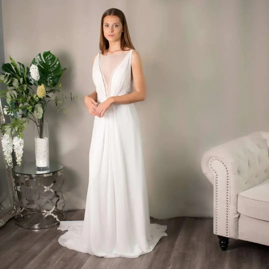 Lucy Vintage Beaded A - Line Gown - Divine Bridal