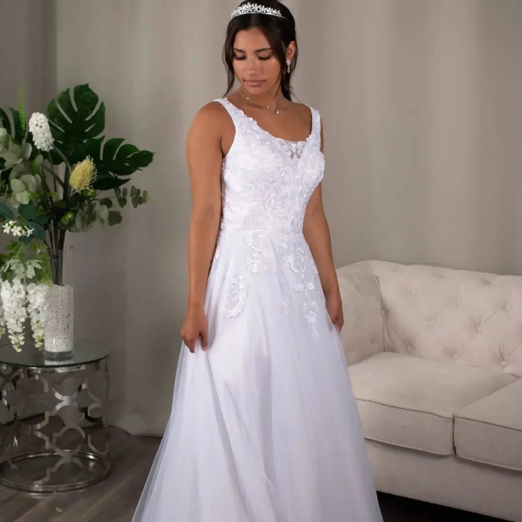 Miranda Debutante Dress: A - line Elegance - Divine Bridal