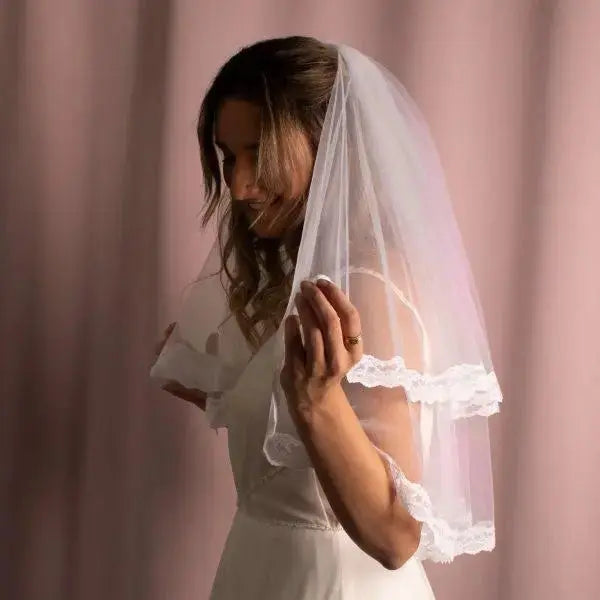 Paula Lace Veil - Divine Bridal