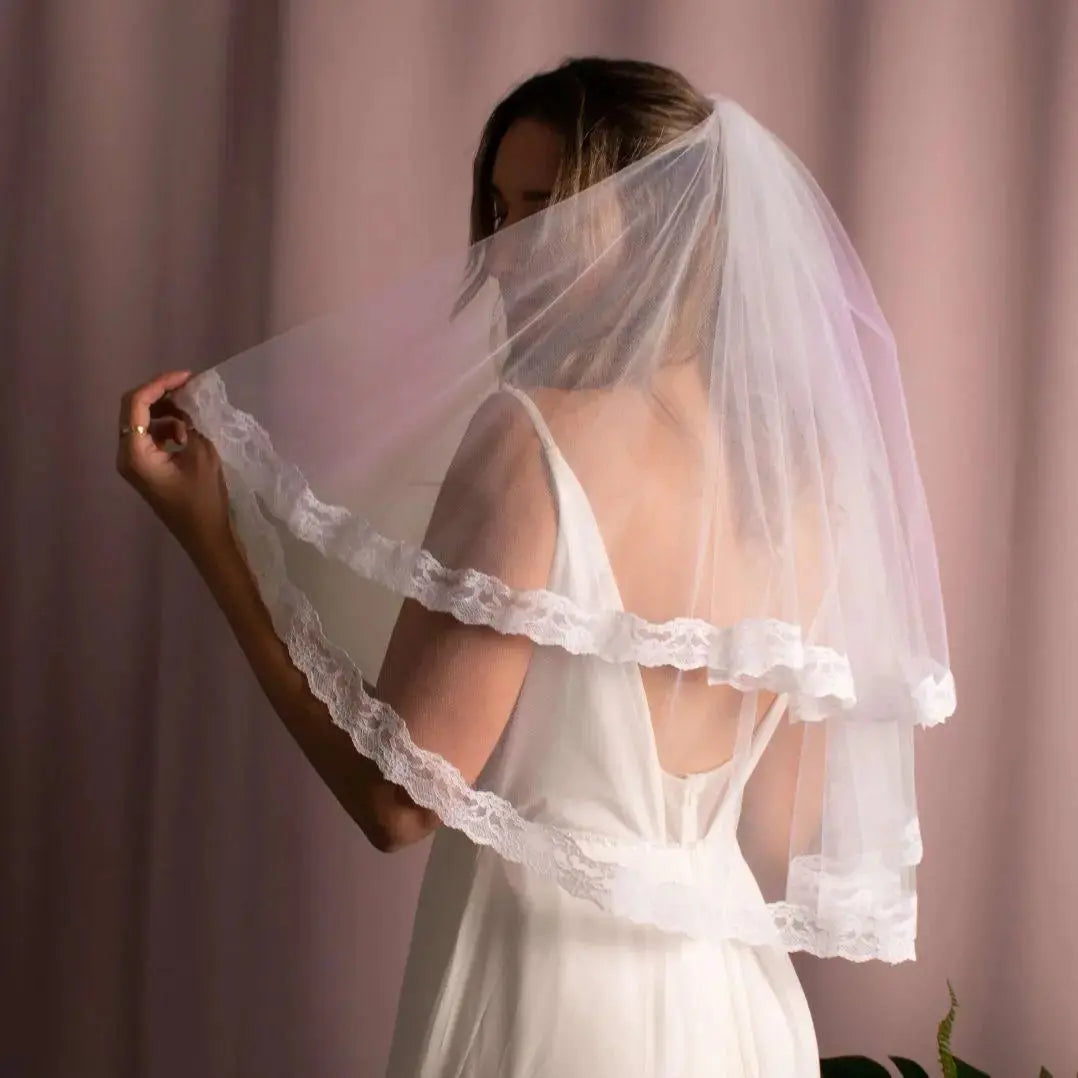 Paula Lace Veil - Divine Bridal